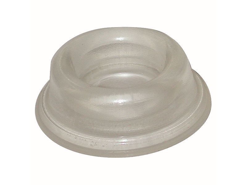 1-3/4-Inch Wall Mounted Doorstop, Clear