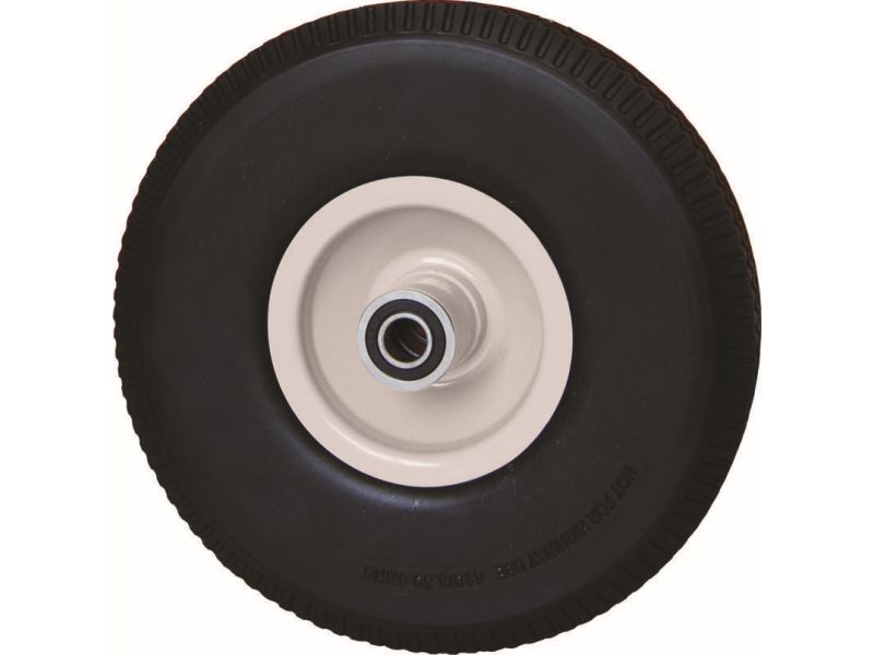 15-Inch Flat Free Tire, 3-3/4-Inch Knobby Tread, 5/8-Inch Bore Centered Axle