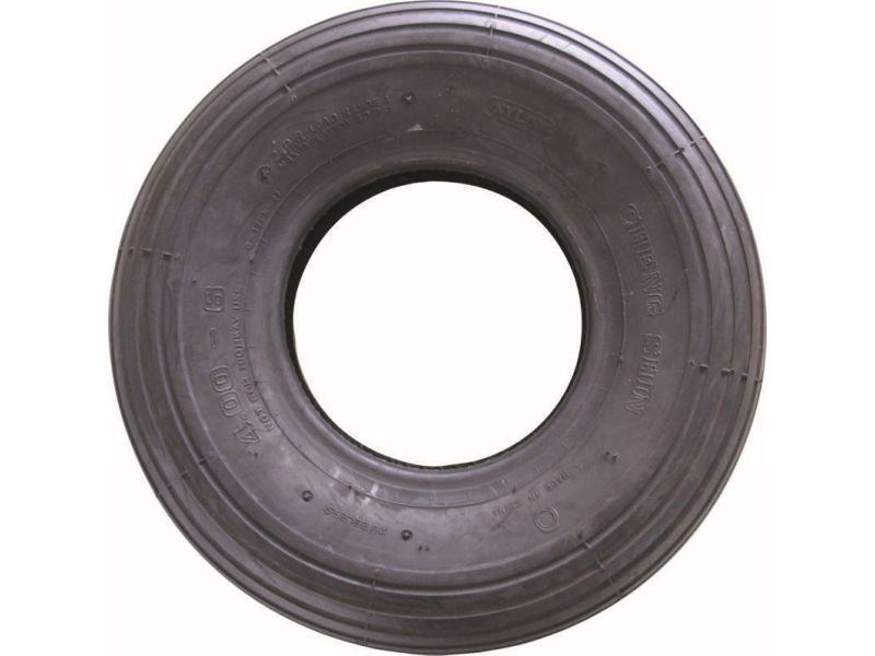 4.006-Inch Wheelbarrow Replacement Tire, 13-Inch, Ribbed Tread