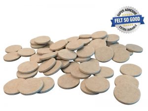 Felt So Good Self Adhesive Felt Furniture Pads, 1-1/2, Beige, 60-Count