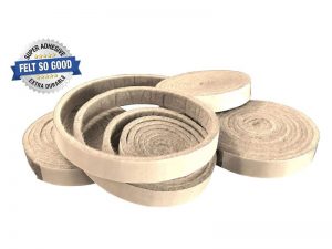 Felt So Good Self Adhesive Felt Furniture Pads, 1/2 x 58, Beige, 4-Count