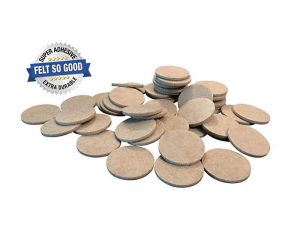 Felt So Good Self Adhesive Felt Furniture Pads, 2, Beige, 48-Count