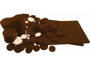 1/2-Inch x 60-Inch Smooth Mover Self-Adhesive Felt Commercial Grade, Roll, Brown
