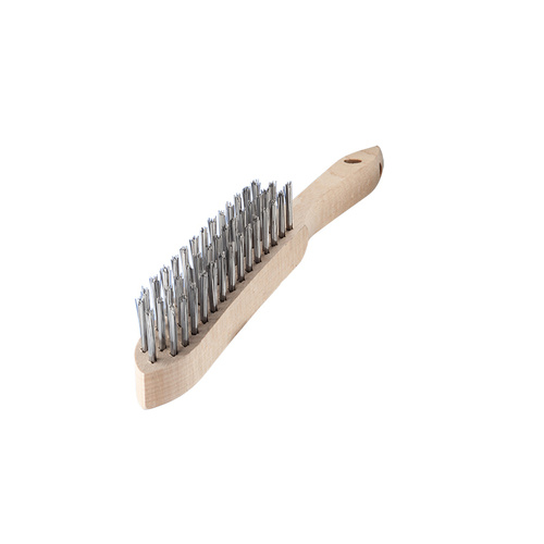 Welders Wooden Hand Brush - Steel 1PC