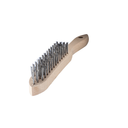 Welders Wooden Hand Brush - Steel 1PC
