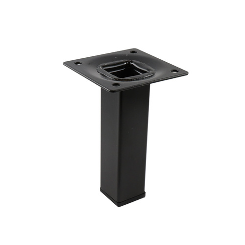 Black Square Tube 25x25x100mm Furniture Leg