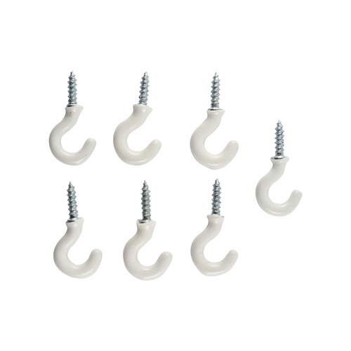 Cup Hooks - White 25PCS