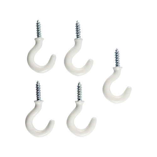 Cup Hooks - White 5PCS