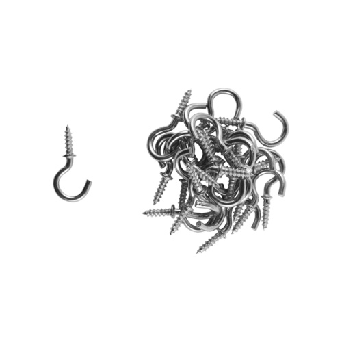 Cup Hooks - Silver 25PCS