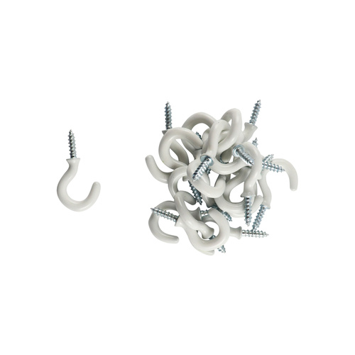 Cup Hooks - White 25PCS