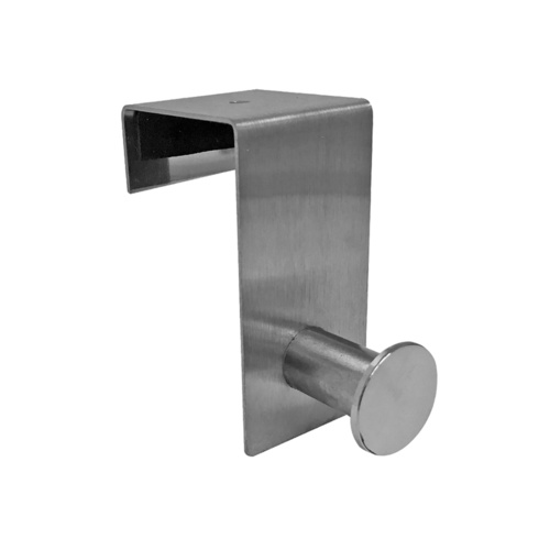Small Over The Door Hooks - Satin chrome 1