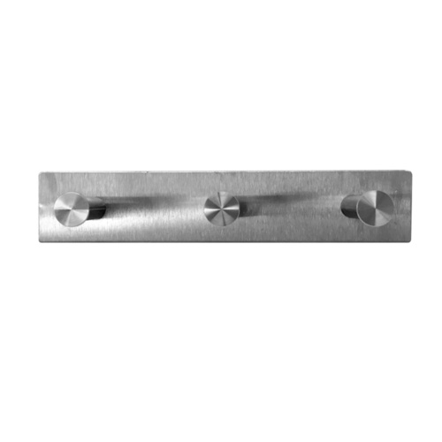 3 Hook Rails - Satin chrome 1PC