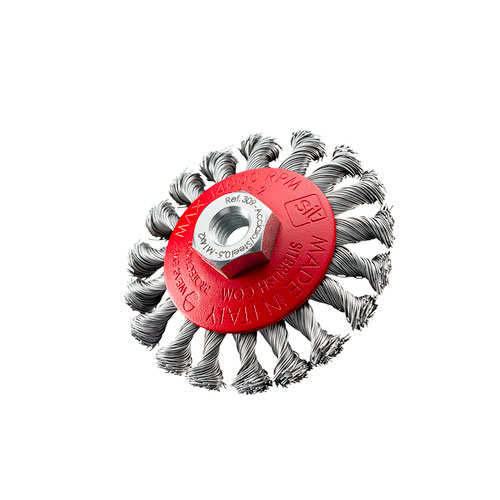 Steel Twist Knot Conical Brush- 95mm x M14 1PC