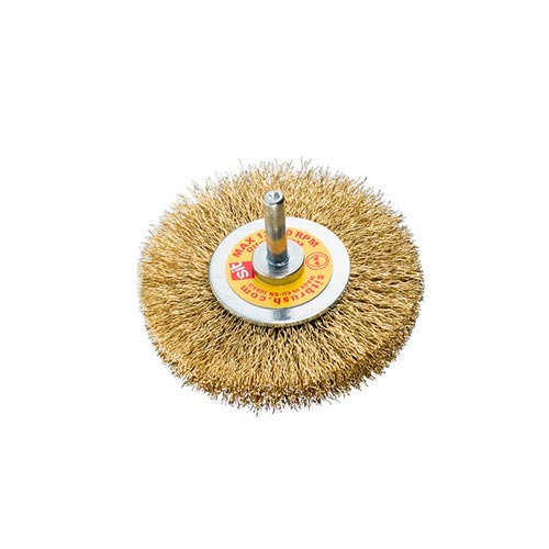 Brass Crimped Wire Wheel- 100mm x M6 1PC