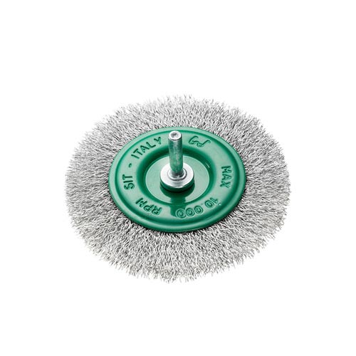 Stainless Steel Crimped Wire Wheel- 80mm x M6