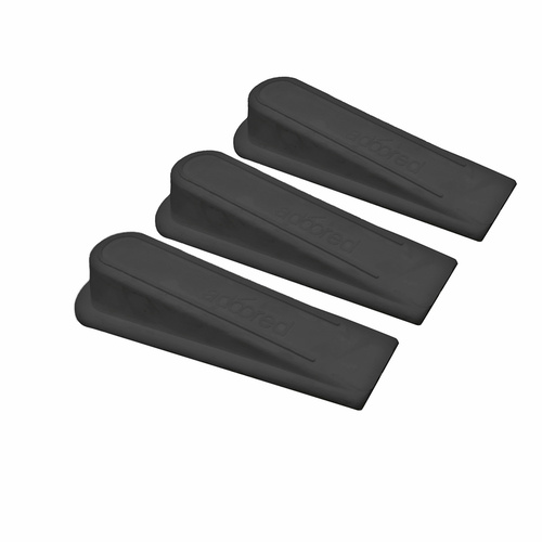 Rubber Wedge 30mm(H) Rubber BLK 3PCS