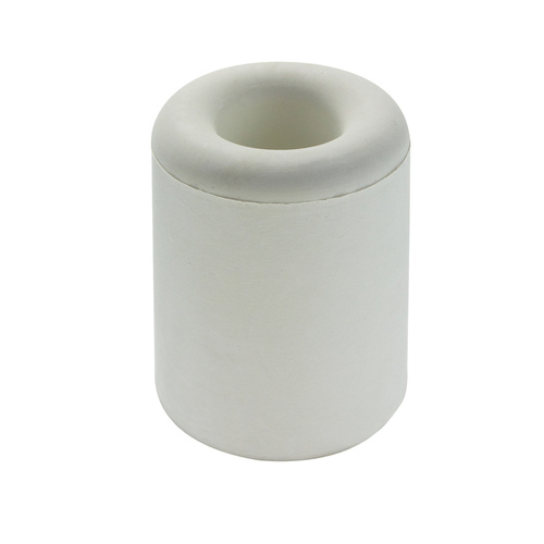 Round Rubber Door Stop 43mm(H) WHT 1PC