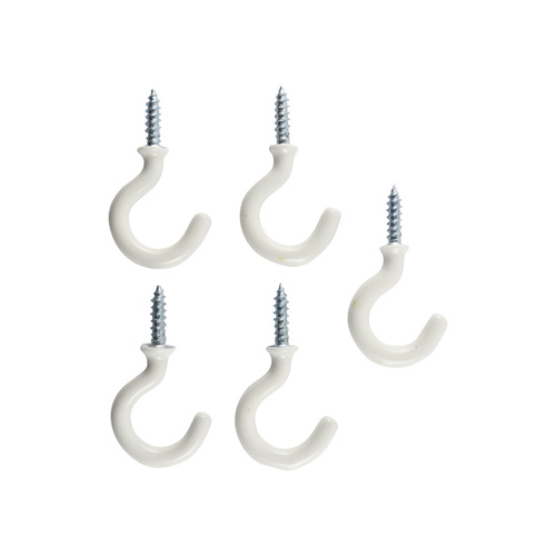 Cup Hooks - White 5PCS