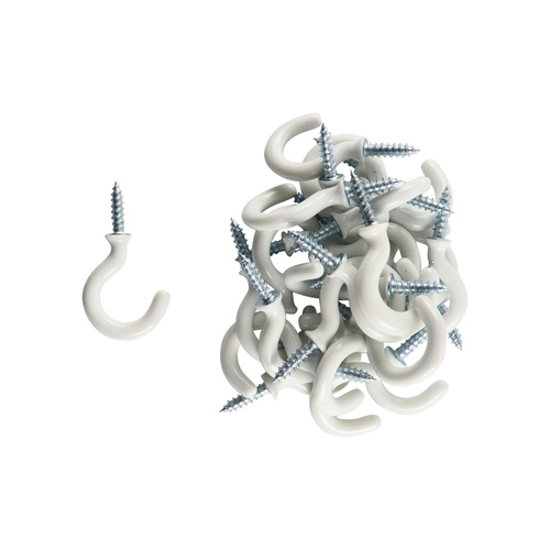Cup Hooks - White 25PCS