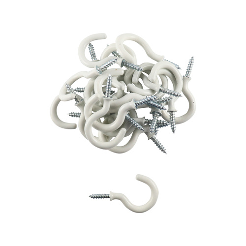 Cup Hooks - White 25PCS