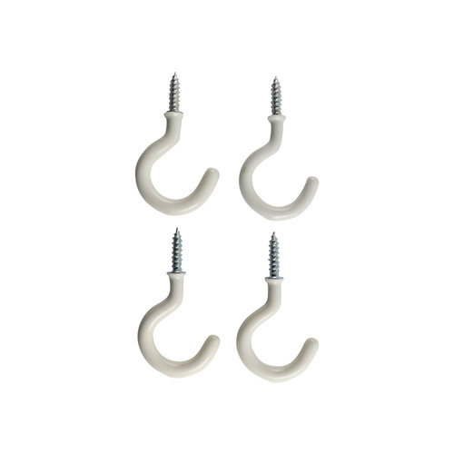 Cup Hooks - White 4PCS