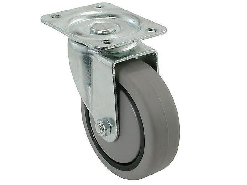 CASTER SOFT TPR: 3 (75mm) Swivel Plate