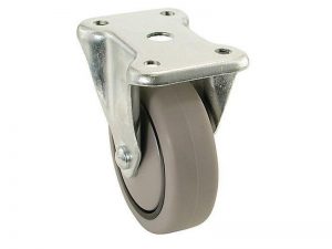 CASTER SOFT TPR: 4 (100mm) Rigid Plate