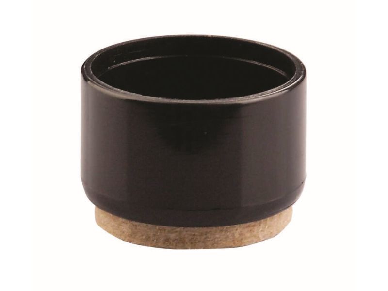 1-1/4-Inch Plastic Leg Tips with Felt, 4-Pack