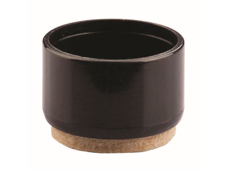 3/4-Inch Plastic Leg Tip with Felt Base, 4-Pack