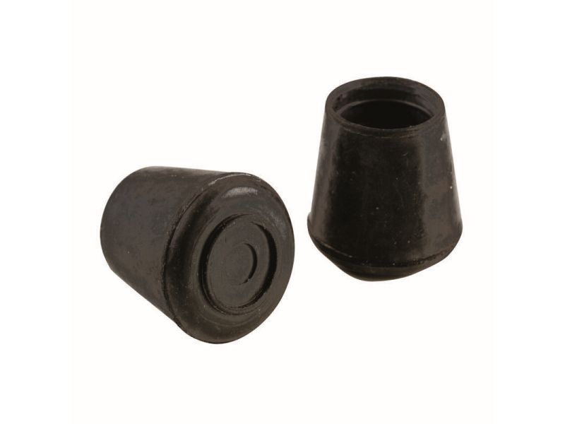 1-1/4-Inch Black Rubber Leg Tip, 40-Pack