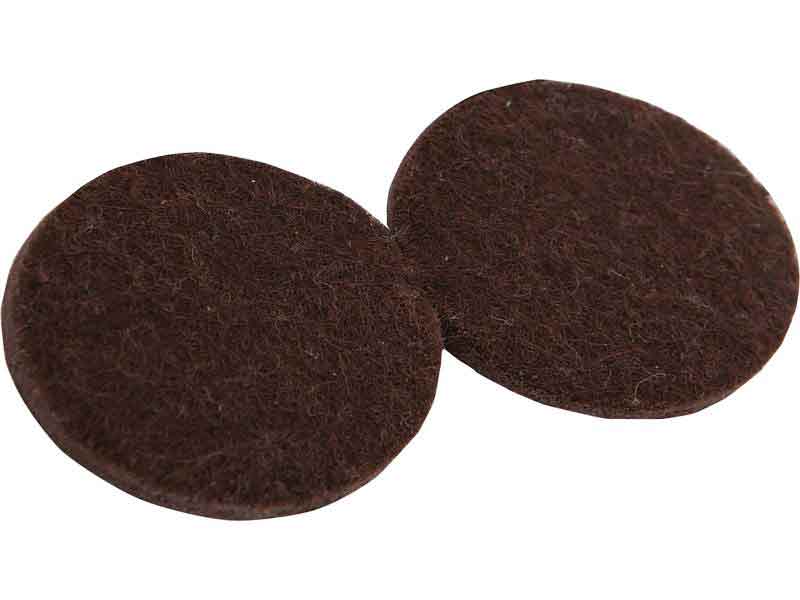 2-Inch Heavy Duty Self-Adhesive Felt Furniture Pads, 4-Pack, Brown
