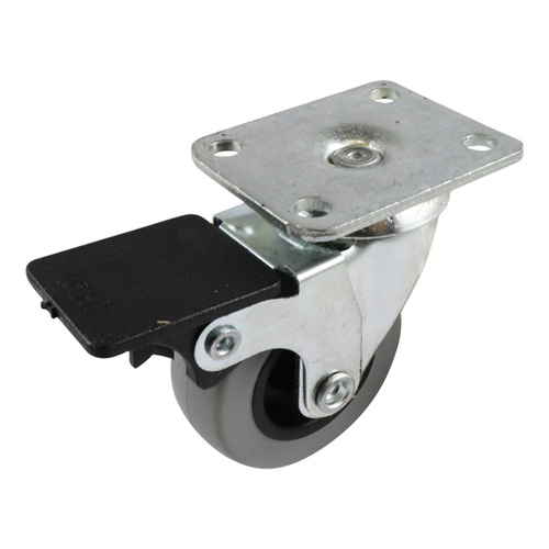 50mm Grey Rubber G1 Series Castors 40kg 1