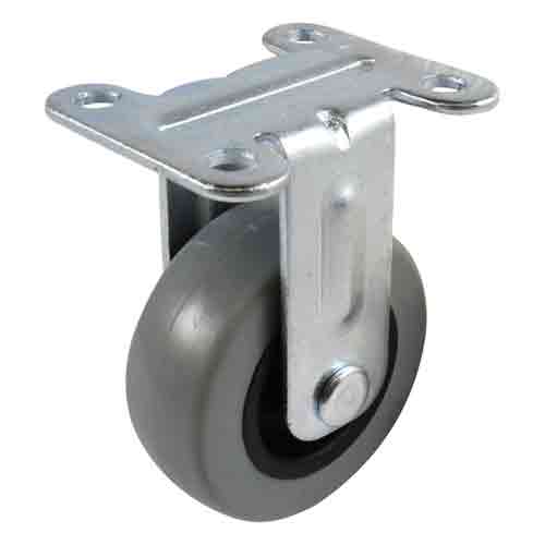 75mm Grey Rubber G1 Series Castors 55kg 1