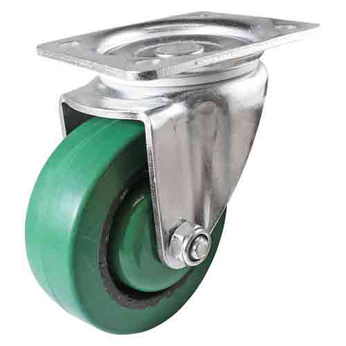 100mm Green Reflex Rubber I3 Series Casto
