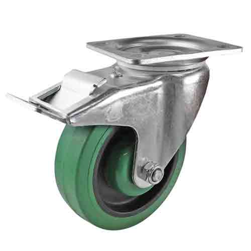 125mm Green Reflex Rubber I3 Series Casto