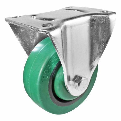 100mm Green Reflex Rubber I3 Series Casto